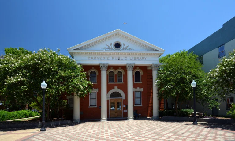 Exterior of Carnegie Library in Bryan TX
