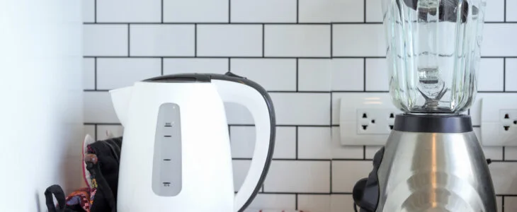 Electric stainless steel kettle and blender